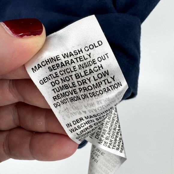 True Religion T-Shirt Mens Medium Blue Short Sleeve Logo Back Cotton Tee Shirt - Picture 6 of 6